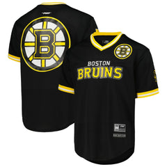 Boston Bruins Pro Standard Classic Mesh V-Neck T-Shirt - Black T-shirts