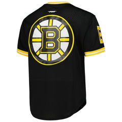 Boston Bruins Pro Standard Classic Mesh V-Neck T-Shirt - Black T-shirts