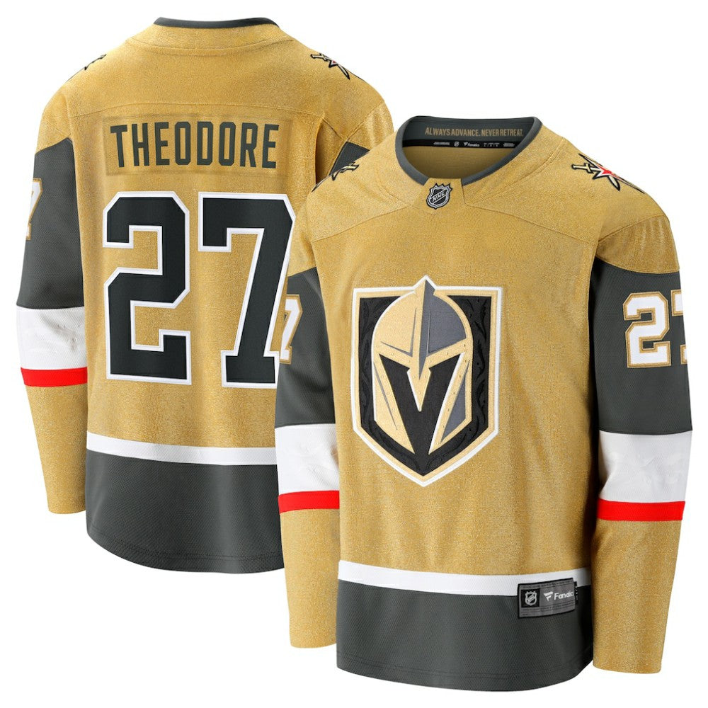 Shea Theodore Vegas Golden Knights Fanatics Home Breakaway Jersey - Gold Jerseys