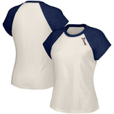Atlanta Braves Lusso Women's Nikki Raglan T-Shirt White