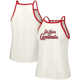St. Louis Cardinals Lusso Women's Nadine Halter Tank Top White