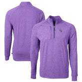 Colorado Rockies Cutter & Buck Adapt Eco Knit Stretch Recycled Quarter-Zip Pullover Top Heather Purple