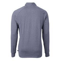 Philadelphia Phillies Cutter & Buck Adapt Eco Knit Stretch Recycled Quarter-Zip Pullover Top Heather Navy