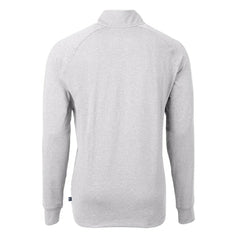 Pittsburgh Pirates Cutter & Buck Adapt Eco Knit Stretch Recycled Quarter-Zip Pullover Top Heather Gray