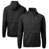 Colorado Rockies Cutter & Buck Charter Eco Recycled Half-Zip Anorak Jacket Black