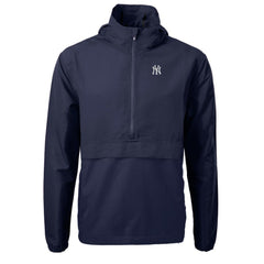 New York Yankees Cutter & Buck Charter Eco Recycled Half-Zip Anorak Jacket Navy