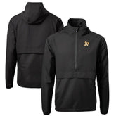 Athletics Cutter & Buck Charter Eco Recycled Half-Zip Anorak Jacket Black