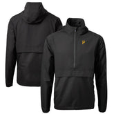 Pittsburgh Pirates Cutter & Buck Charter Eco Recycled Half-Zip Anorak Jacket Black