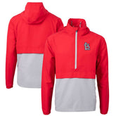 St. Louis Cardinals Cutter & Buck Charter Eco Recycled Half-Zip Anorak Jacket Red/Gray