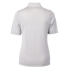 Philadelphia Phillies Cutter & Buck Women's Virtue Eco Pique Stripe Top Gray
