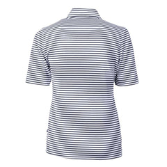St. Louis Cardinals Cutter & Buck Women's Virtue Eco Pique Stripe Top Navy