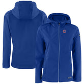 Chicago Cubs Cutter & Buck Women's Evoke Eco Softshell Recycled Full-Zip Jacket Royal