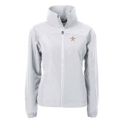 Houston Astros Cutter & Buck Women's Charter Eco Recycled Full-Zip Jacket Gray