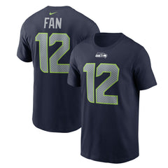 12s Seattle Seahawks Name & Number T-Shirt - College Navy for sale