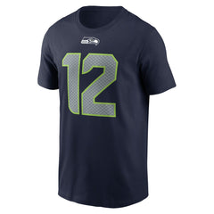 12s Seattle Seahawks Name & Number T-Shirt - College Navy for sale