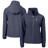 New York Yankees Cutter & Buck Women's Charter Eco Recycled Full-Zip Jacket Navy