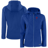Philadelphia Phillies Cutter & Buck Women's Evoke Eco Softshell Recycled Full-Zip Jacket Royal