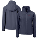 Philadelphia Phillies Cutter & Buck Women's Charter Eco Recycled Full-Zip Jacket Navy