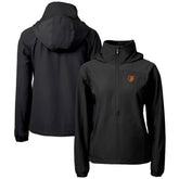 Baltimore Orioles Cutter & Buck Women's Charter Eco Recycled Half-Zip Anorak Jacket Black