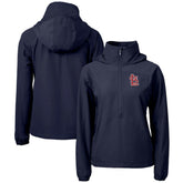 St. Louis Cardinals Cutter & Buck Women's Charter Eco Recycled Half-Zip Anorak Jacket Navy