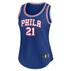 Joel Embiid Philadelphia 76ers Women's Fast Break Player Jersey - Icon Edition - Royal sale
