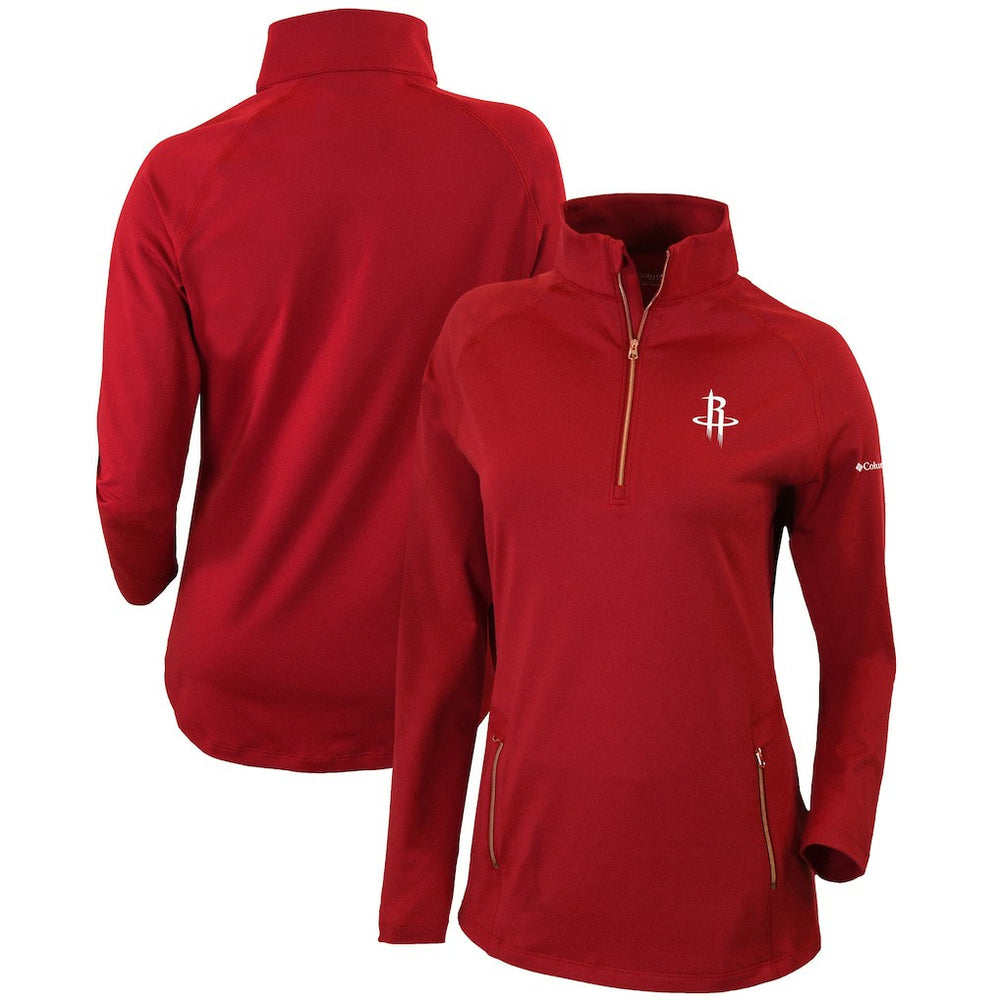 Houston Rockets Women's Omni-Wick Outward Nine Quarter-Zip Pullover Top sale - Red shop