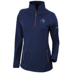 Minnesota Timberwolves Women's Omni-Wick Outward Nine Quarter-Zip Pullover Top - Navy shop