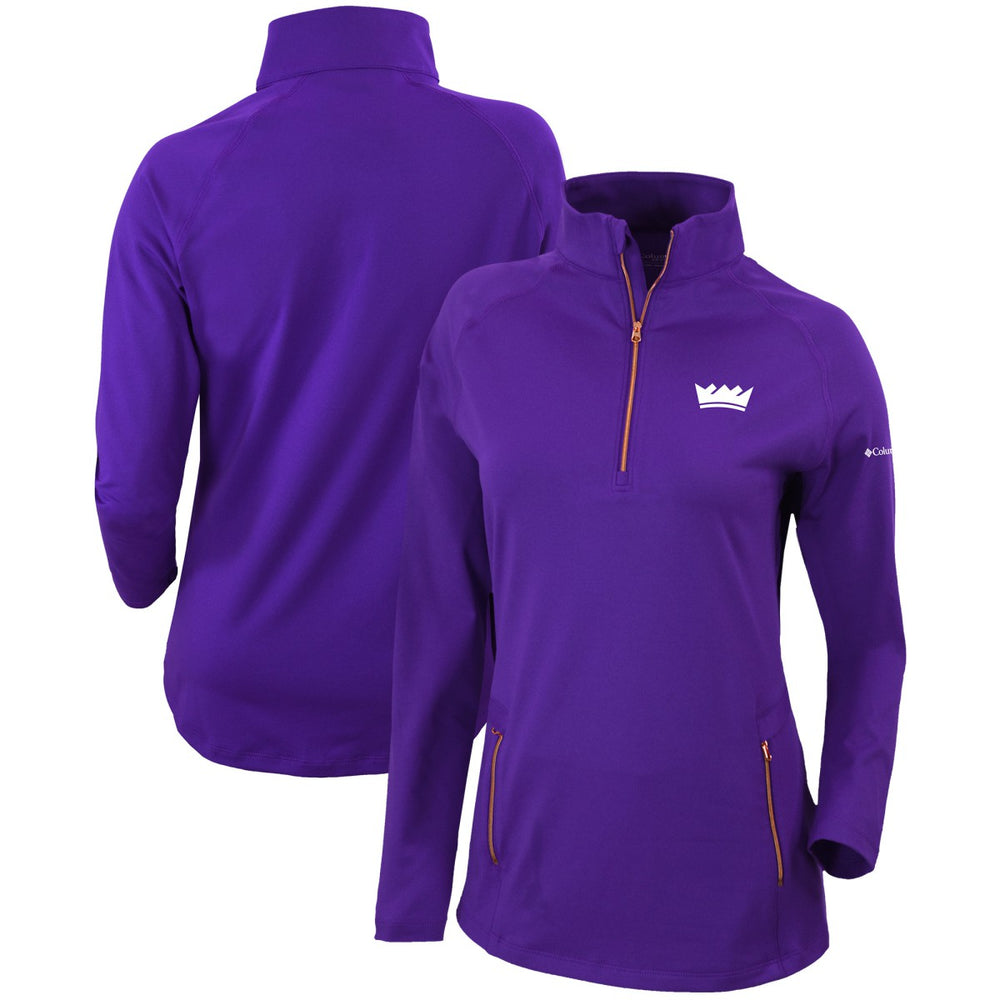 Sacramento Kings Women's Omni-Wick Outward Nine Quarter-Zip Pullover Top - Purple online