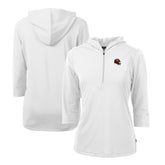Washington Commanders Cutter & Buck Women's Helmet Logo DryTec Virtue Eco Pique Recycled Half-Zip Pullover Hoodie - White online