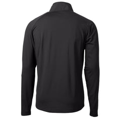 Minnesota Vikings Cutter & Buck Helmet Adapt Eco Knit Hybrid Recycled Quarter-Zip Pullover Top - Black cheap