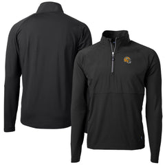 Green Bay Packers Cutter & Buck Helmet Adapt Eco Knit Hybrid Recycled Quarter-Zip Pullover Top - Black discount
