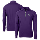 Minnesota Vikings Cutter & Buck Helmet Adapt Eco Knit Stretch Recycled Quarter-Zip Pullover Top - Purple sale