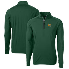Green Bay Packers Cutter & Buck Helmet Adapt Eco Knit Stretch Recycled Quarter-Zip Pullover Top - Green sale