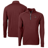 Washington Commanders Cutter & Buck Helmet Adapt Eco Knit Stretch Recycled Quarter-Zip Pullover Top - Burgundy for sale