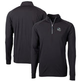 Carolina Panthers Cutter & Buck Helmet Adapt Eco Knit Stretch Recycled Quarter-Zip Pullover Top - Black sale