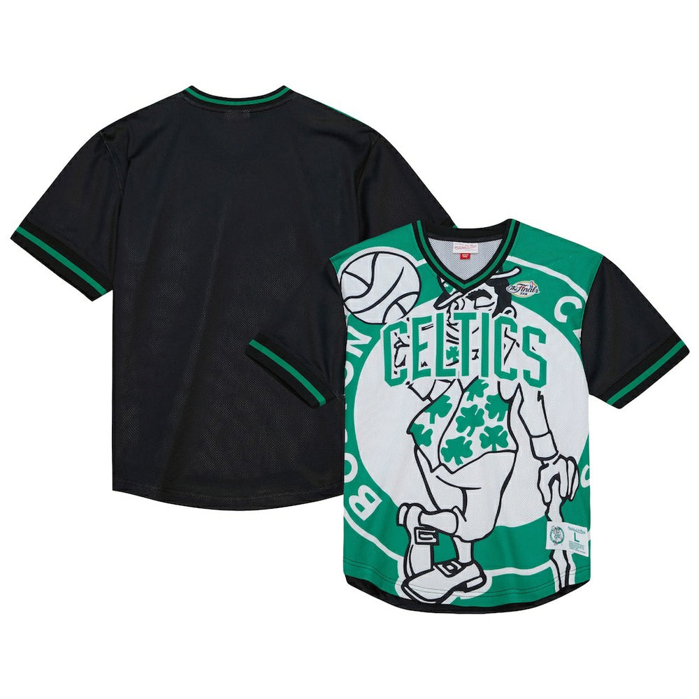 Boston Celtics Jumbotron 3.0 Mesh V-Neck T-Shirt - Kelly Green online