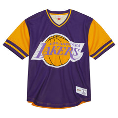 Los Angeles Lakers Jumbotron 3.0 Mesh V-Neck T-Shirt - Purple online