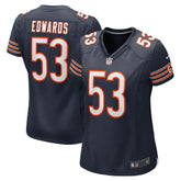 TJ Edwards Chicago Bears Women's Game Player Jersey - Navy online