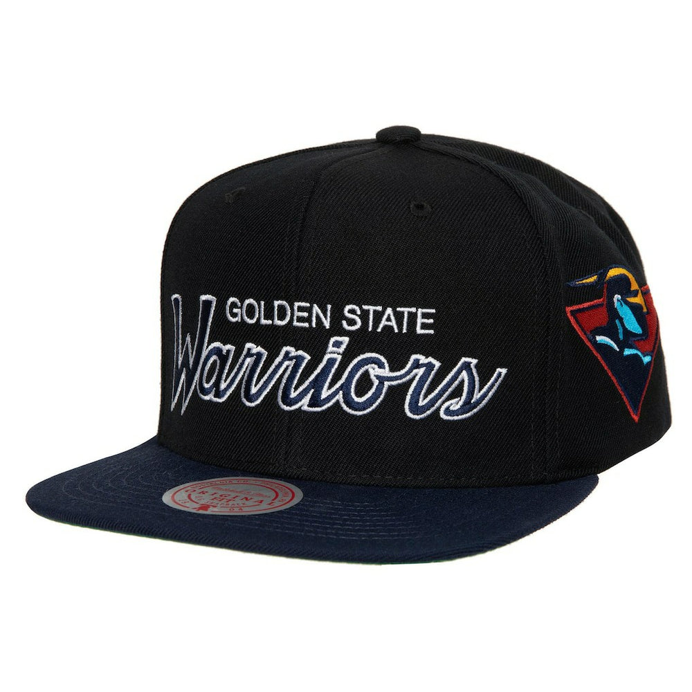 Golden State Warriors Hardwood Classics MVP Team Script 2.0 Snapback Hat sale - Black discount