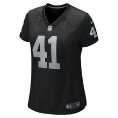 Robert Spillane Las Vegas Raiders Women's Game Player Jersey - Black for sale