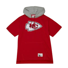 Kansas City Chiefs Postgame Short Sleeve Hoodie - Red sale