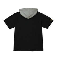 Las Vegas Raiders Postgame Short Sleeve Hoodie - Black cheap