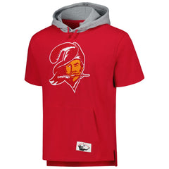 Tampa Bay Buccaneers Postgame Short Sleeve Hoodie - Red sale