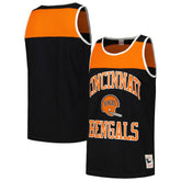 Cincinnati Bengals Heritage Colorblock Tank Top - Black/Orange on sale