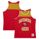 San Francisco 49ers Heritage Colorblock Tank Top - Scarlet/Gold cheap