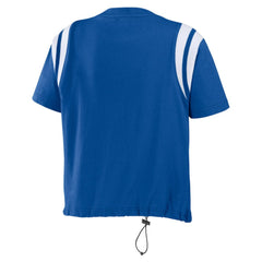 Los Angeles Dodgers WEAR by Erin Andrews Women's Cinched Colorblock T-Shirt Royal
