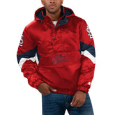 St. Louis Cardinals Starter Force Play II Half-Zip Hooded Jacket Red