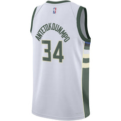 Giannis Antetokounmpo Milwaukee Bucks Youth Swingman Jersey - Association Edition - White discount