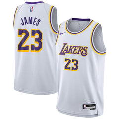 LeBron James Los Angeles Lakers Youth Swingman Jersey - Association Edition - White for sale