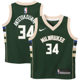 Giannis Antetokounmpo Milwaukee Bucks Preschool Swingman Player Jersey - Icon Edition - Hunter Green for sale
